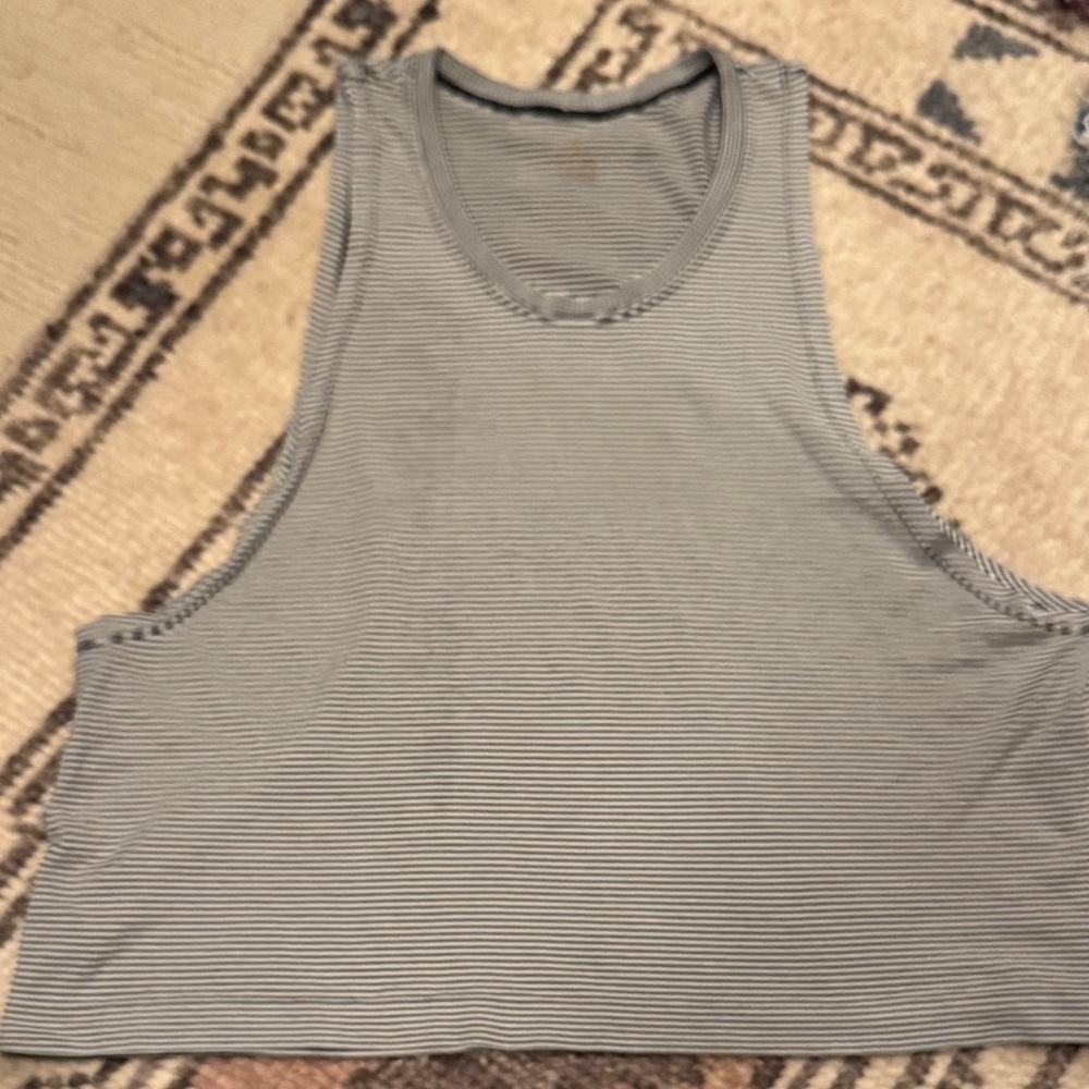 NUX black & white  Striped Tank Top